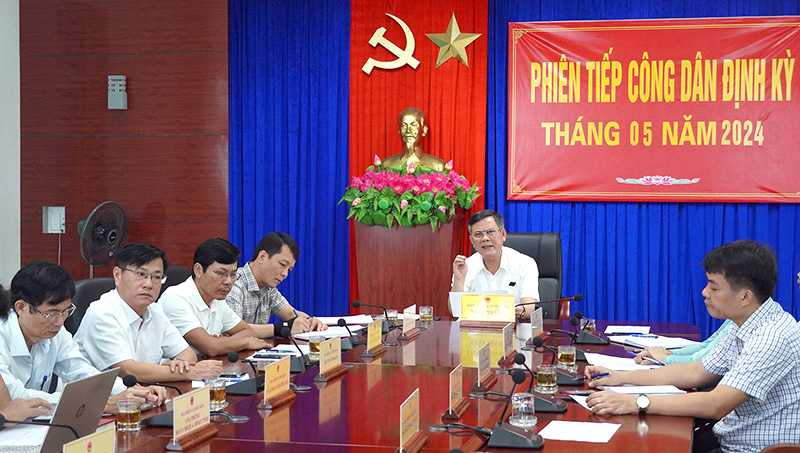 Lịch tiếp công dân định kỳ phiên tháng 6/2024
