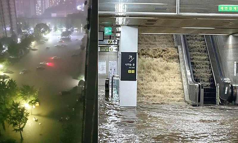 Hàn Quốc nỗ lực giảm thiểu thiệt hại do mưa lớn