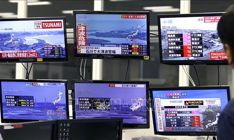 Nhật Bản cảnh báo gia tăng nguy cơ xảy ra siêu động đất