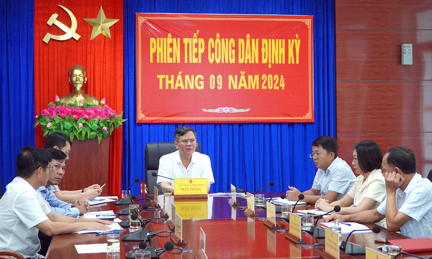 Lãnh đạo tỉnh tiếp công dân định kỳ tháng 9/2024