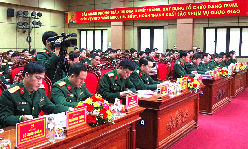 Đảng ủy Quân sự tỉnh: Triển khai kế hoạch đại hội đảng các cấp nhiệm kỳ 2025-2030