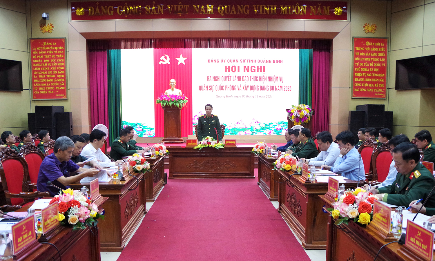 Đảng ủy Quân sự tỉnh: Tập trung lãnh đạo tổ chức thành công đại hội đảng các cấp