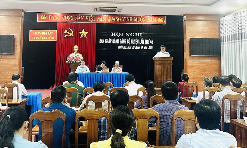 Tuyên Hóa: Phấn đấu hoàn thành cao nhất các chỉ tiêu, kế hoạch đề ra