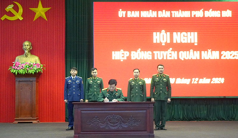 TP. Đồng Hới: Hiệp đồng tuyển quân năm 2025