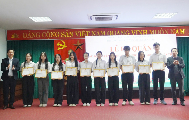 55 học sinh đoạt giải học sinh giỏi quốc gia