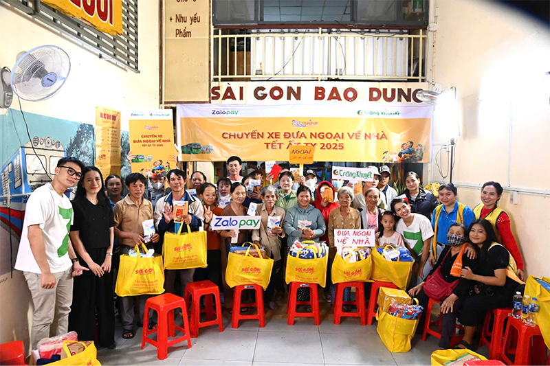 Quỹ Trăng Khuyết, Liên đoàn Lao Động và ZaloPay kết nối yêu thương qua những chuyến xe về Tết