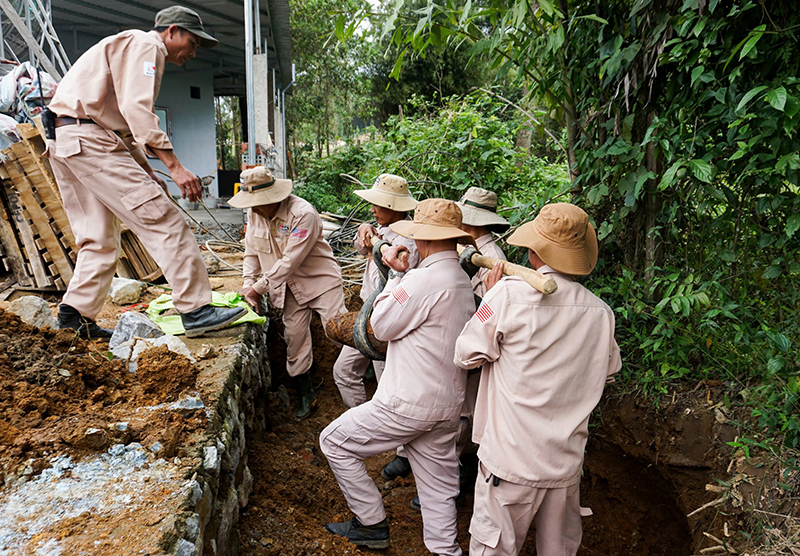 Hoạt động rà phá bom mìn trên địa bàn tỉnh tạm dừng do Chính phủ Mỹ dừng viện trợ
