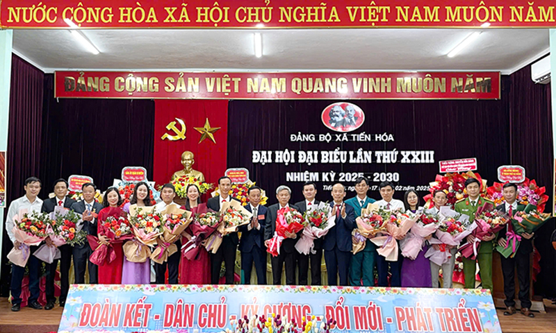 Đại hội Đảng bộ xã Tiến Hóa lần thứ XXIII