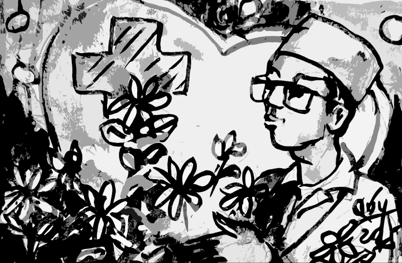 Tình người áo trắng