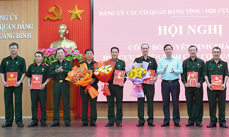 Thành lập Hội Cựu chiến binh các cơ quan Đảng tỉnh