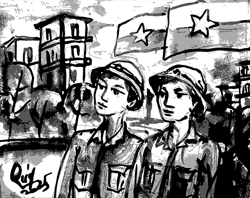 Vào một trưa ngày cuối cùng tháng Tư