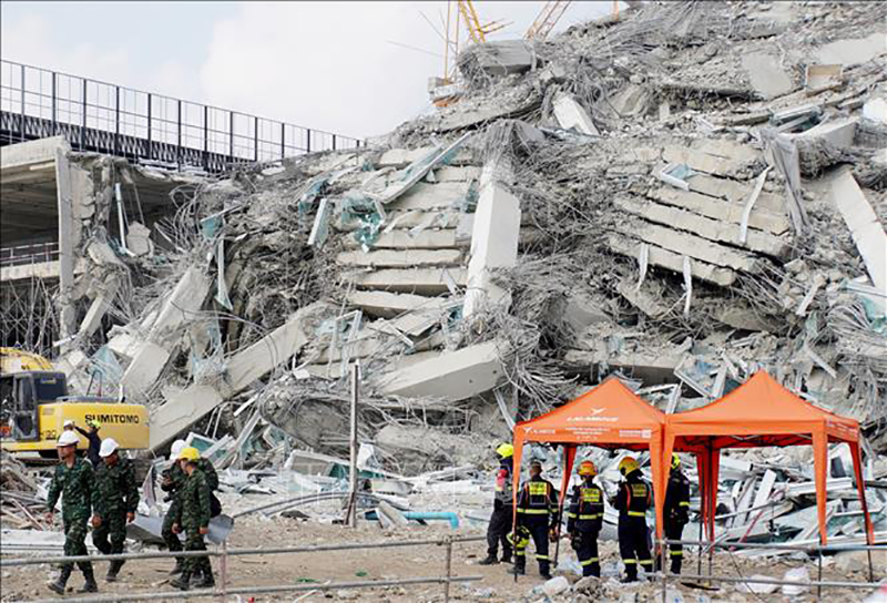 Thái Lan bắt giữ 4 nghi phạm liên quan vụ sập tòa nhà trong động đất