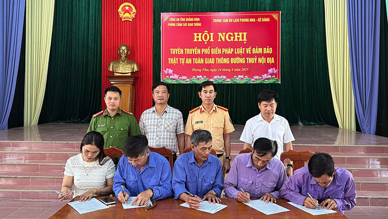 Bảo đảm an toàn giao thông đường thủy tại Phong Nha-Kẻ Bàng