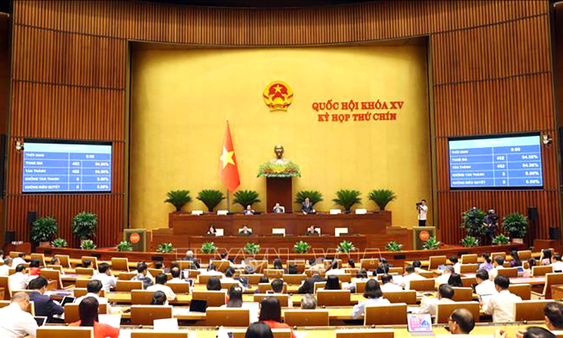 Kỳ họp thứ 9, Quốc hội khóa XV: Thông qua Nghị quyết về việc sửa đổi, bổ sung một số điều của Hiến pháp năm 2013