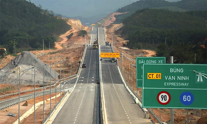 Ngày 30/6 sẽ thông xe dự án cao tốc Bắc-Nam phía Đông, đoạn qua Quảng Bình