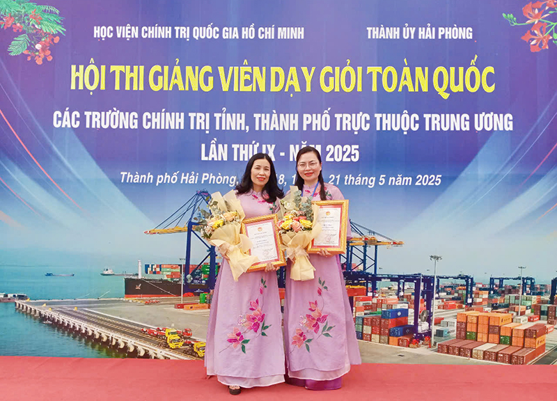 Trường Chính trị tỉnh Quảng Bình có 2 giảng viên dạy giỏi toàn quốc