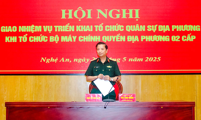 Sắp xếp, tổ chức lại cơ quan quân sự địa phương theo mô hình chính quyền địa phương 2 cấp