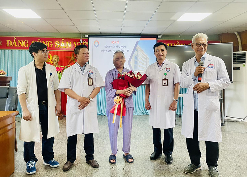 Bệnh nhân bị khối u máu 