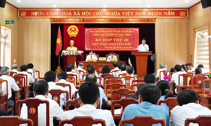 HĐND huyện Quảng Trạch, Tuyên Hóa: Thông qua các nghị quyết quan trọng