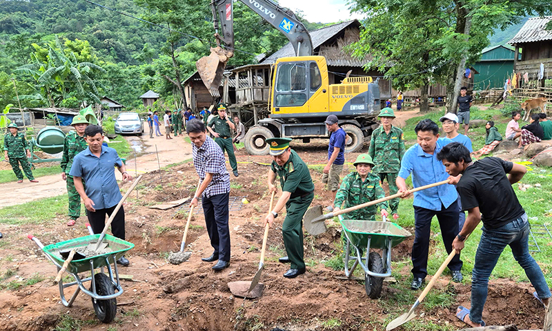 Bộ Chỉ huy BĐBP tỉnh: Khởi công xóa nhà tạm, nhà dột nát trên tuyến biên giới