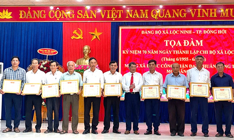 Kỷ niệm 70 năm thành lập Chi bộ xã Lộc Ninh