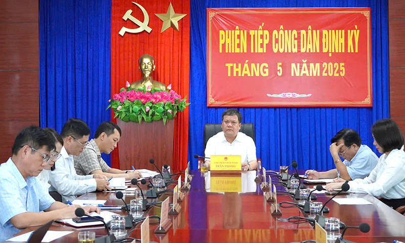 Phiên tiếp công dân định kỳ tháng 6/2025