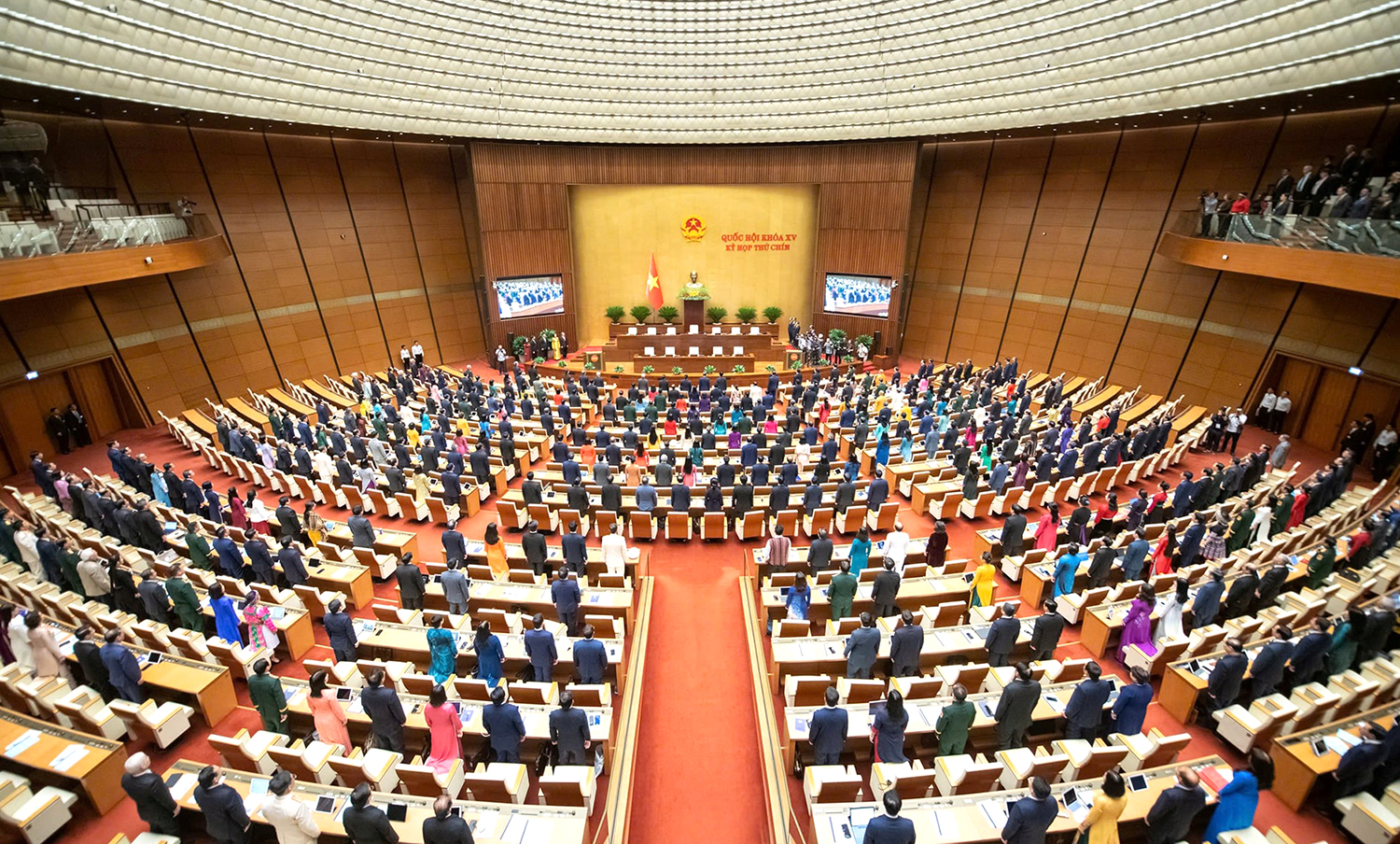 Sáng nay, Quốc hội biểu quyết thông qua việc sắp xếp đơn vị hành chính cấp tỉnh