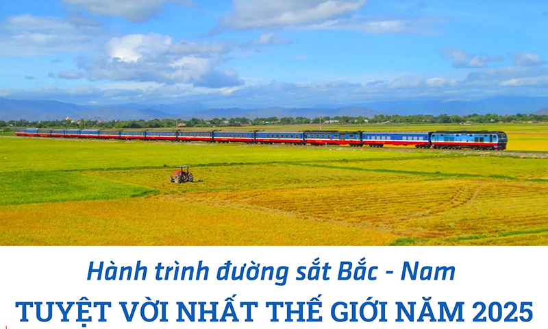Hành trình đường sắt Bắc-Nam "tuyệt vời nhất thế giới" 2025