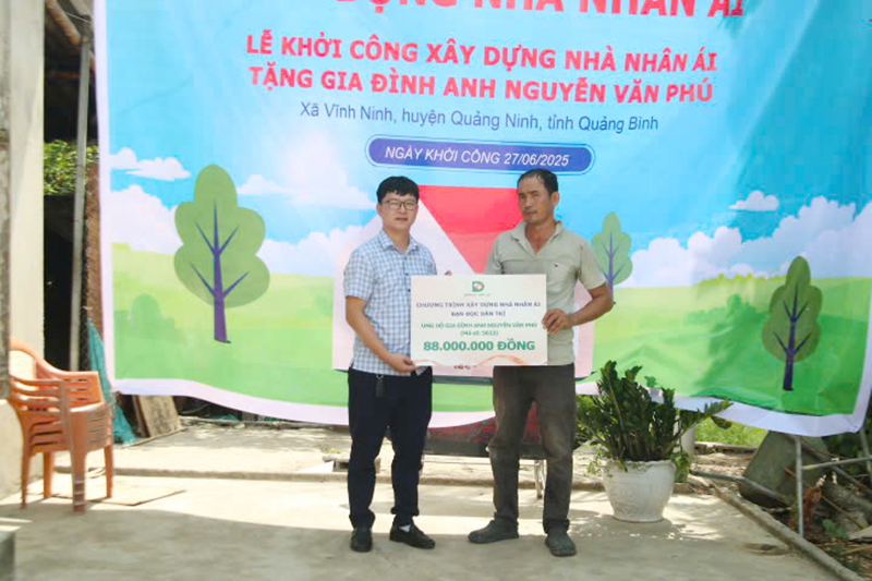 Khởi công 2 ngôi nhà nhân ái tặng gia đình khó khăn